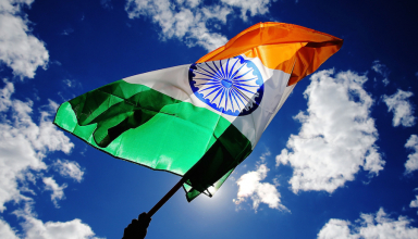 Indian Flag in hand