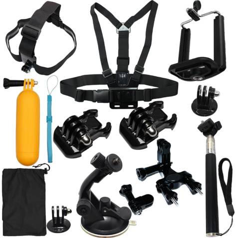LotFancy 13-in-1 Camera Accessories Starter Bundle Attachment Kit for GoPro Hero