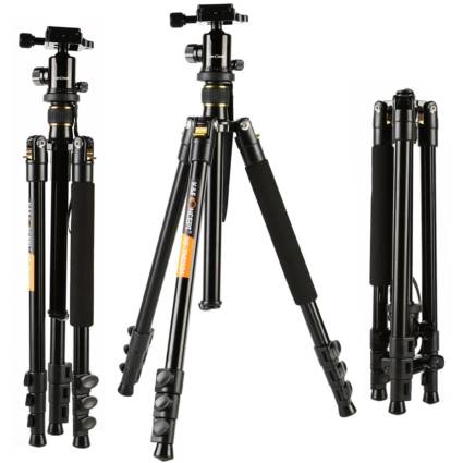 K&F Concept Aluminum TM2324 62inch with Ball Head Quick Release Plate DSLR Tripod