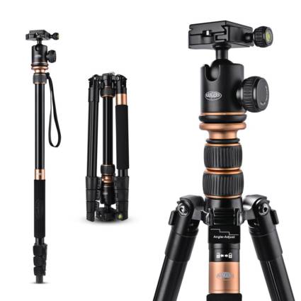 Rangers 57” Ultra Compact and Lightweight Aluminum Tripod