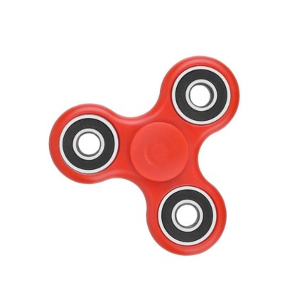 KD Tri-Spinner Fidget Toy Hand Spinner, Red