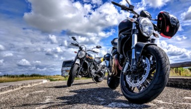 bike on road