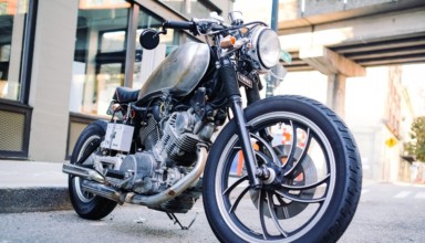 motorcycle in street