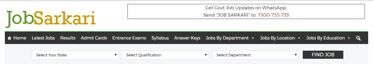 jobsarkari.com website