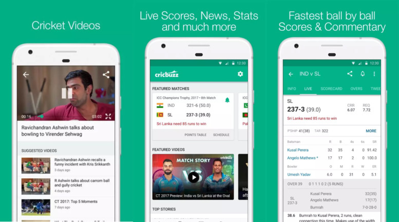 cricket live streaming on phone