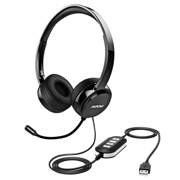 Mpow USB Headset/ 3.5mm Computer Headset with Microphone