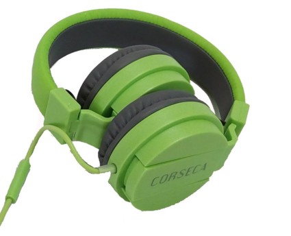 CORSECA DMHW 3213 GREEN STEREO WIRED HEADPHONE