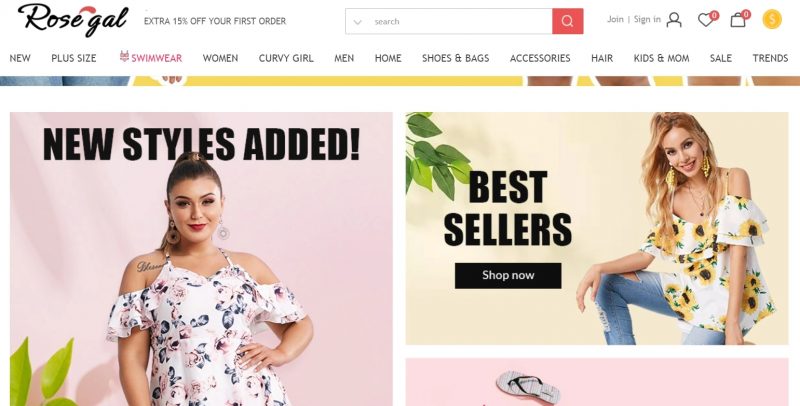 clothing sites like zaful