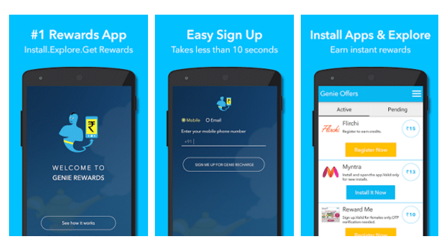 Genie Rewards App.