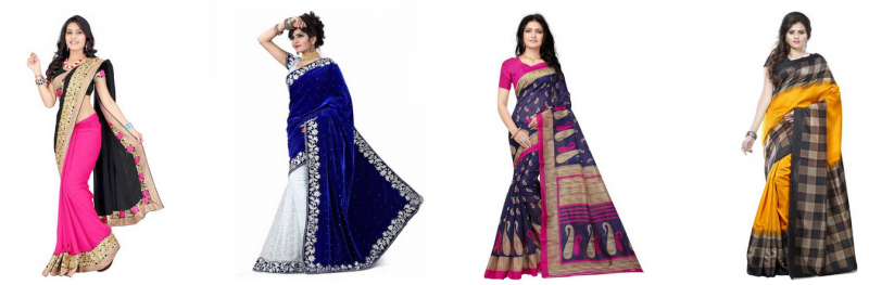 flipkart par party wear saree