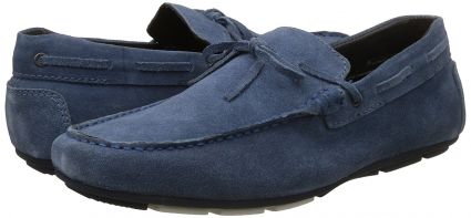 BATA Men's Svevo Blue Loafers