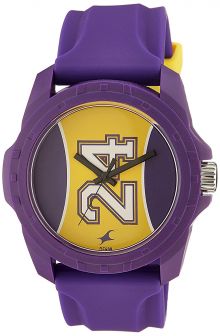 Fastrack Tees Analog Purple Dial Unisex Watch - 38018PP04