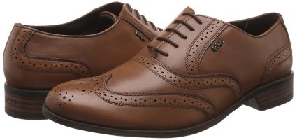 Lee cooper Mens Tan Leather Formal shoes