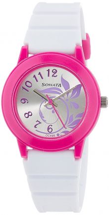 Sonata Analog Silver Dial Women's Watch -NJ8992PP04C