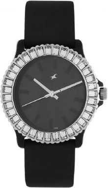 Fastrack Black Dial Watch - For Girls