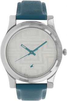 Fastrack Silver Dial Watch - For Girl