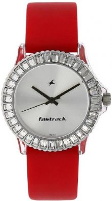 Fastrack Silver Dial Watch - For Girls