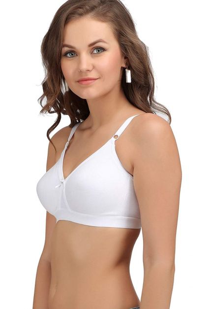 Seamless White Bra