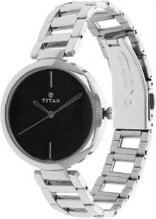 Titan Stylish Black Dial Watch