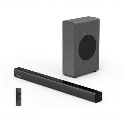 WOHOME 2.1 Channel Soundbar with Subwoofer