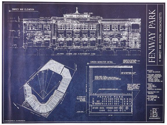 Fenway park Blue print