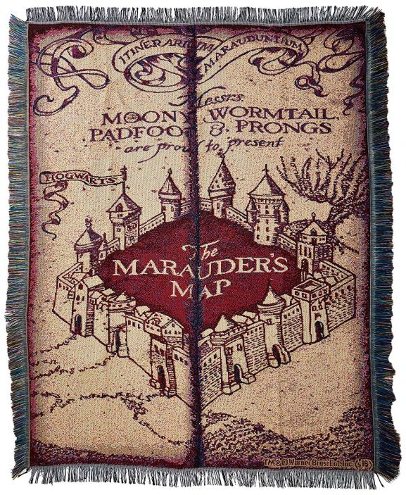 Harry Potter Woven Tapestry Throw Blanket