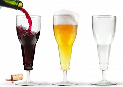 Inverted Beer Mug Style Wine Glass