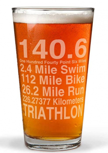 Math Miles Engraved Beer Glass