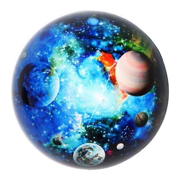 Waltz&F Crystal Galaxy Paperweight Glass Globe 