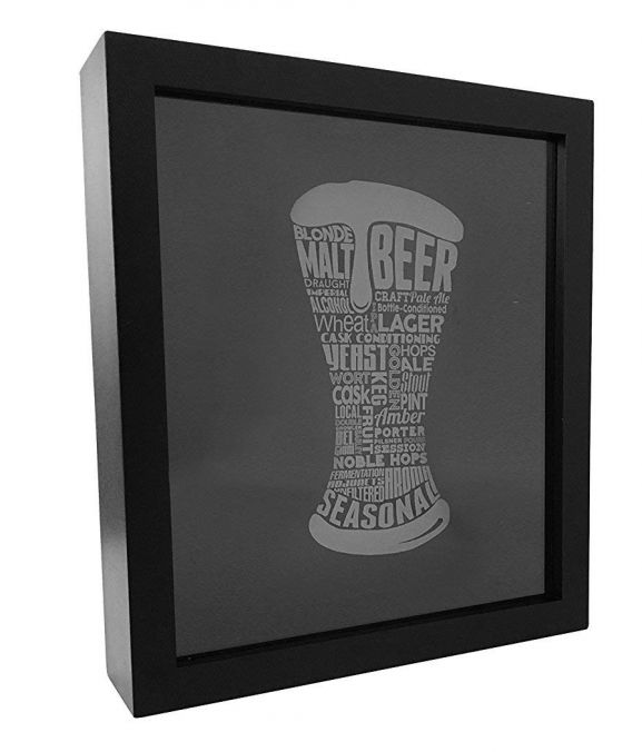 Beer Bottle Cap Holder Shadow Box