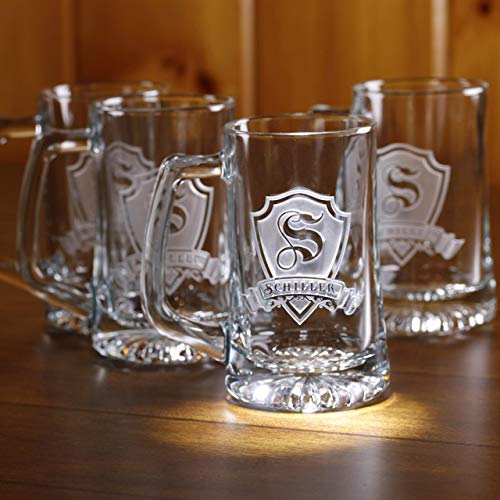 Personalized, Monogrammed Beer Mugs