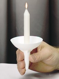Reuseable candle holder