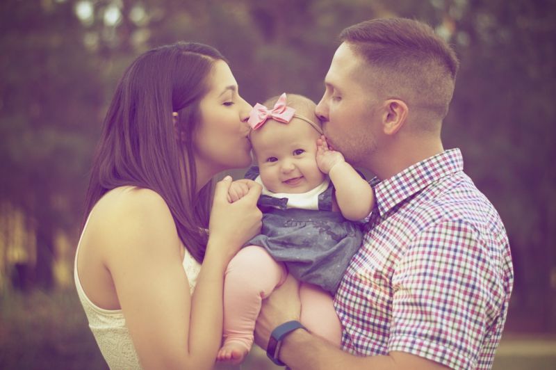 Father ,Mother and daughter