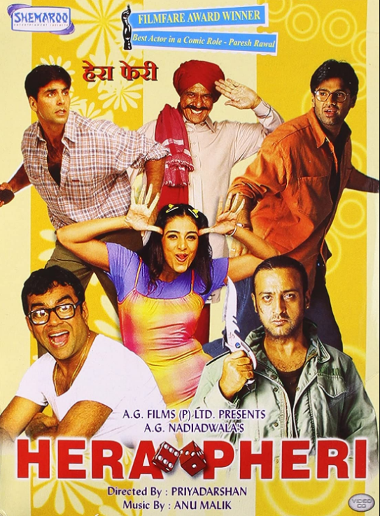 Hera pheri Best Comedy Bollywood Movie