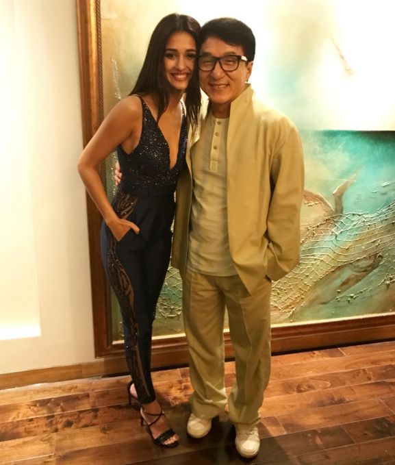 Disha with Jackie Chan