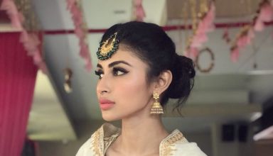 Mouni Roy looking in distance