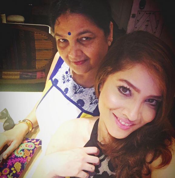 Ankita with mother