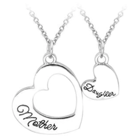 Mother Daughter Necklace Set