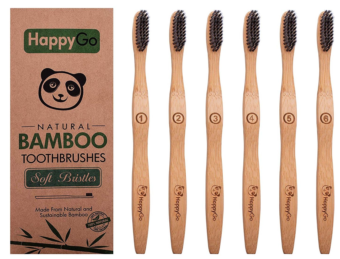 Bamboo Toothbrush by HappyGoProduct
