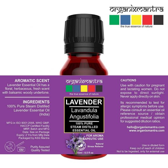 Organix Mantra Lavender Essential Oil Ingredients