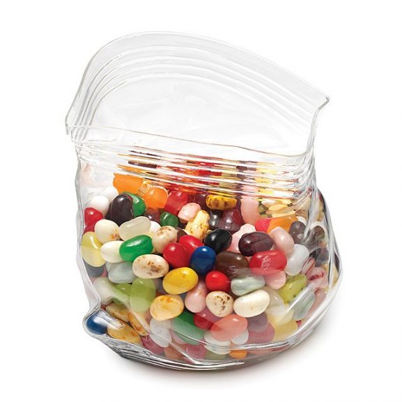 Unzipper Glass Zip Candy Holder