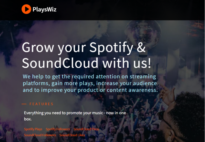 PlaysWiz (Best site to buy spotify plays)