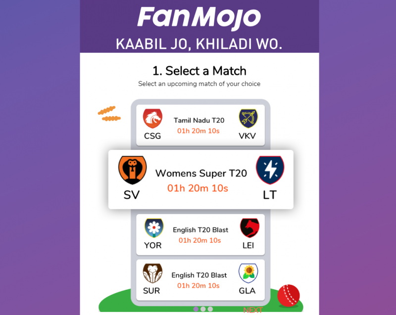 FanMojo Fantasy Cricket App
