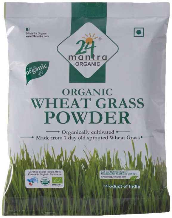 24 Mantra Organic Wheat Grass Powder 