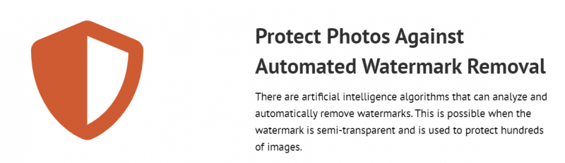 Adding copyright details to watermark