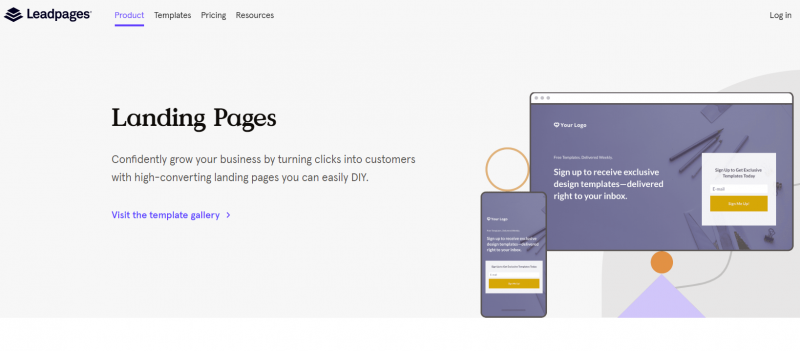 Leadpages landing page