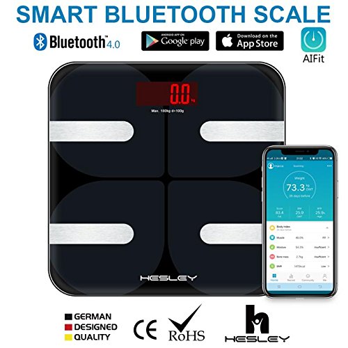 HESLEY Smart Bluetooth Body Weight Scale