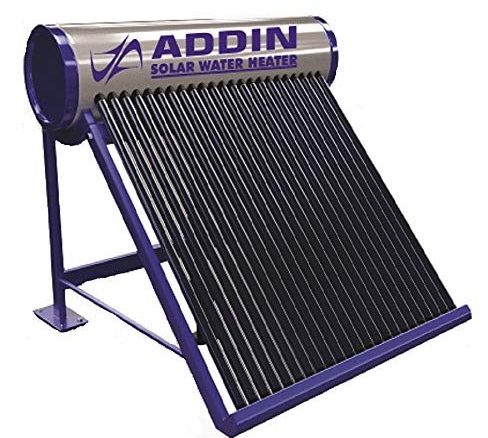 ADDIN POWER LIMITED 100 LPD Galvanize 2.5 MM Thick Tank and 58 MM x 1800 MM Vacuum Tube Water Heater ETC Type