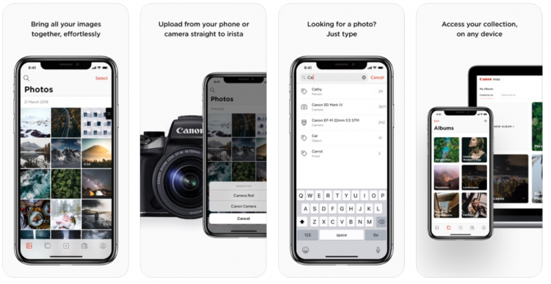 Canon’s Irista photo storage app