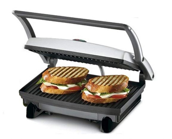 Nova NSG 2439 700 Watt Panini Grill Sandwich Maker (Black/Grey)